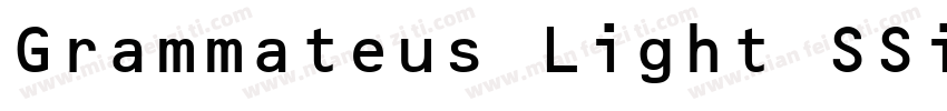 Grammateus Light SSi Light字体转换